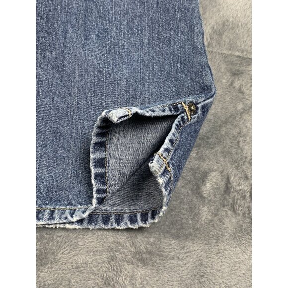 Silver Jeans Women's 32x32 Flared Slit Hem Blue Medium Wash - Picture 6 of 14